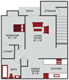1 bedroom apartment Wichita KS