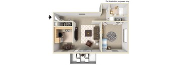 one bedroom apartment floor plan