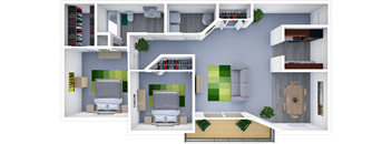 2 Bedroom Apartment Floorplan