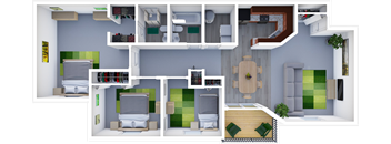 3 Bedroom Apartment Floor Plan