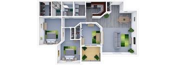 3 Bedroom Apartment Floor Plan