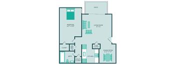 Whispering Water Floor Plan at Retreat at Mill Creek Apartments