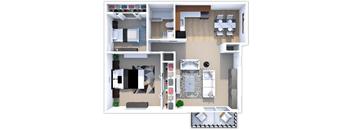 a floor plan of a two bedroom apartment