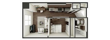 1 bedroom apartment floor plan
