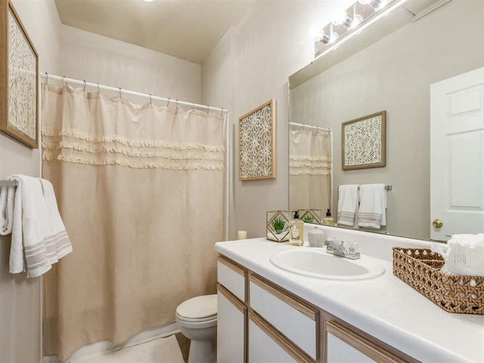 large bathroom at fayetteville nc apt