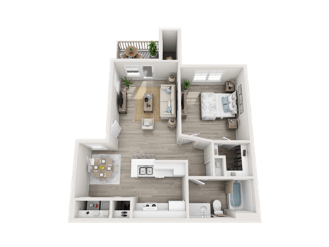 one bedroom apartment floor plan