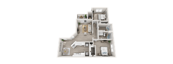 two bedroom apartment floor plan