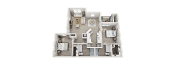 2 bedroom apartment floor plan