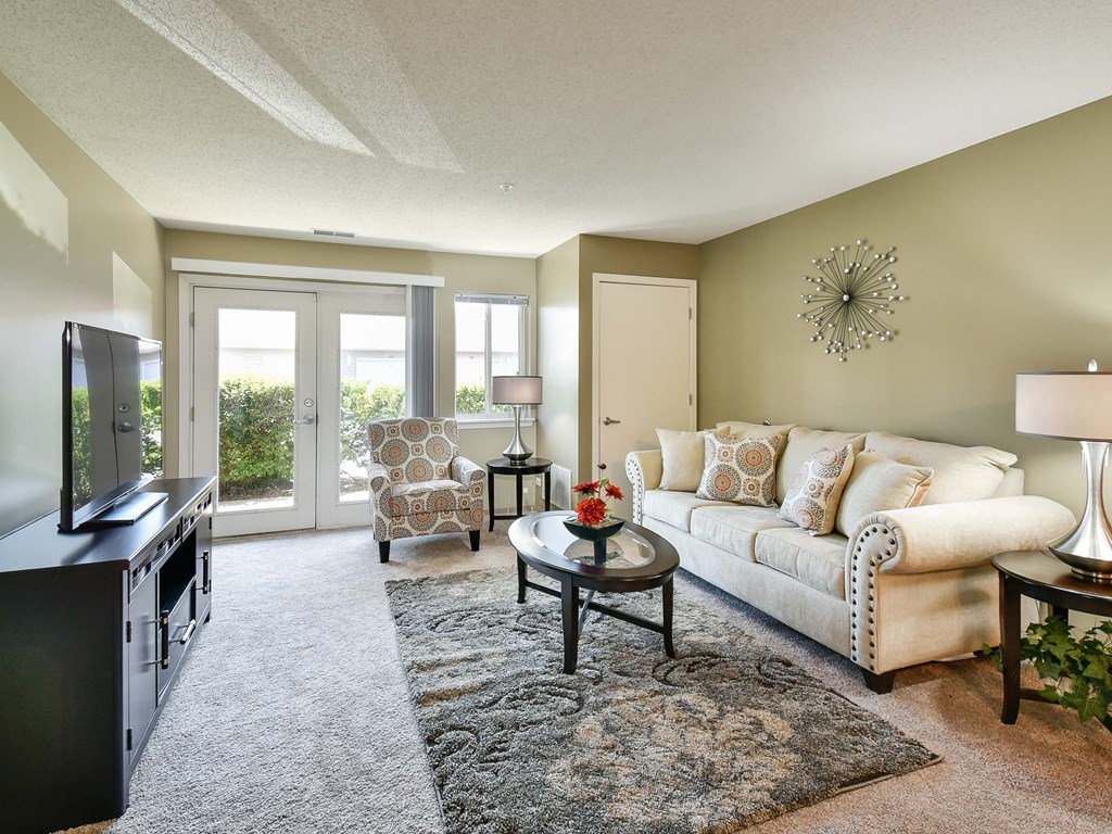 apartment living room with a window