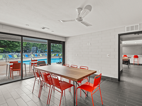 Clubhouse at apartment complex