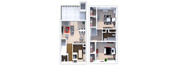 2 Bed 2 Bath Kensington Floor Plan at North Park