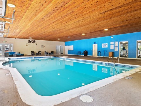Apartment complex with indoor swimming pool