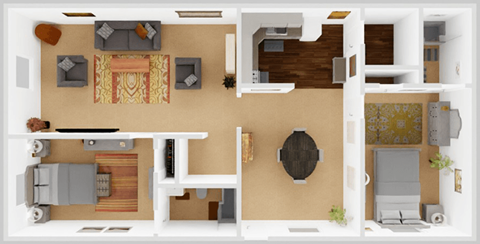 a floor plan of a 1 bedroom apartment at the crossings at white marsh