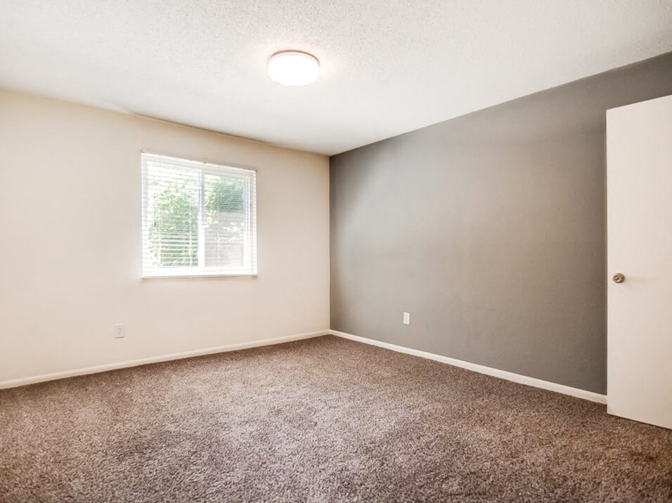 bedroom at apartment community