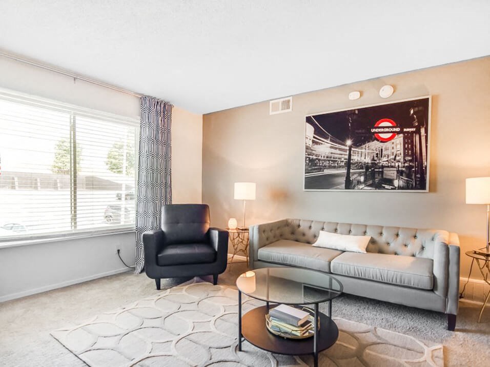 living room at apartment