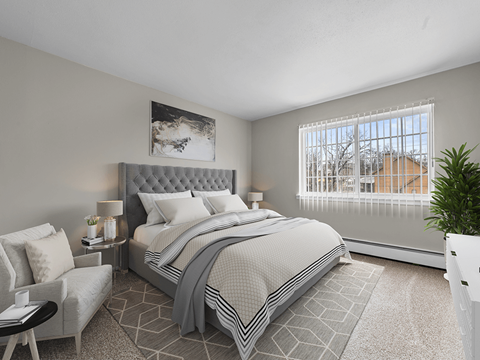 Model Bedroom in apartment