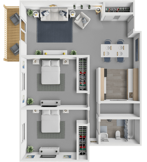 2 bedroom apartment in Cedar Rapids