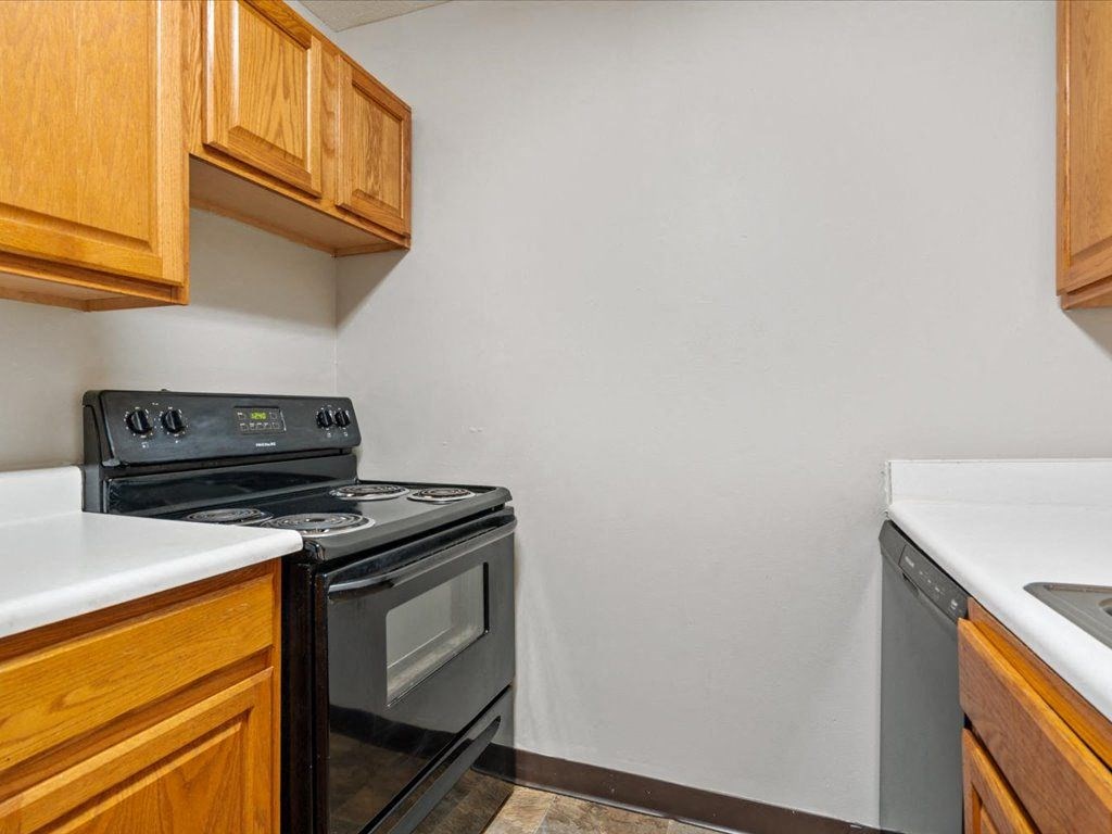 a kitchen with a stove