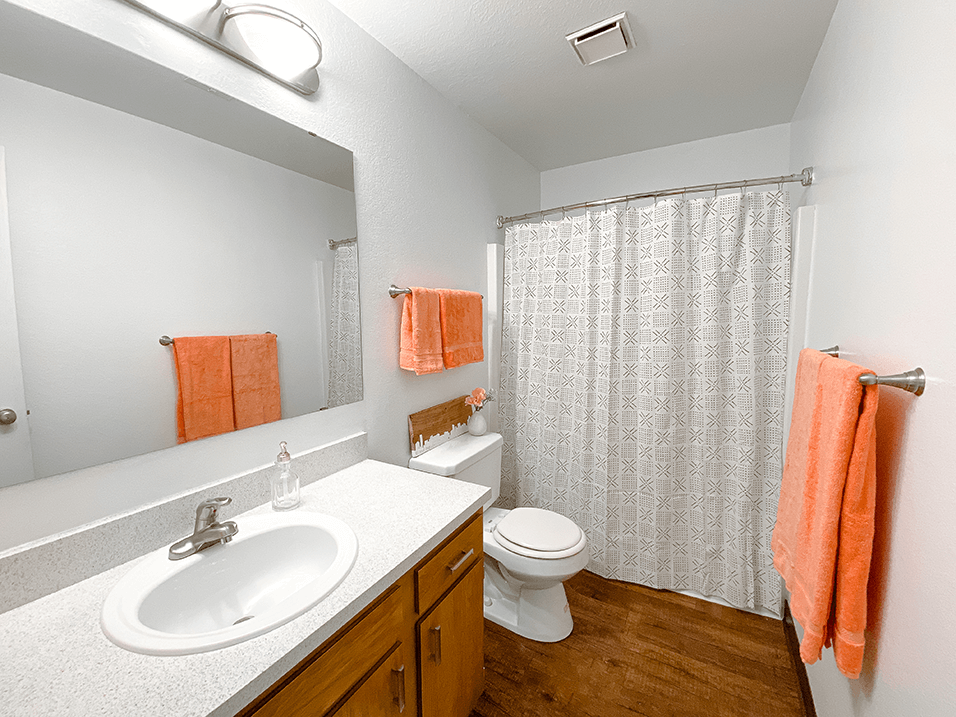 apartment with modern bathroom