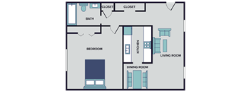 one bedroom one bath 750 sq feet