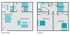 2 bedroom townhome floor plan