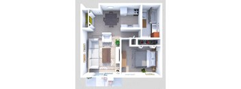 one bedroom apartment floor plan