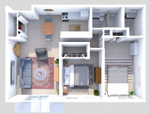 1 bedroom apt floor plan