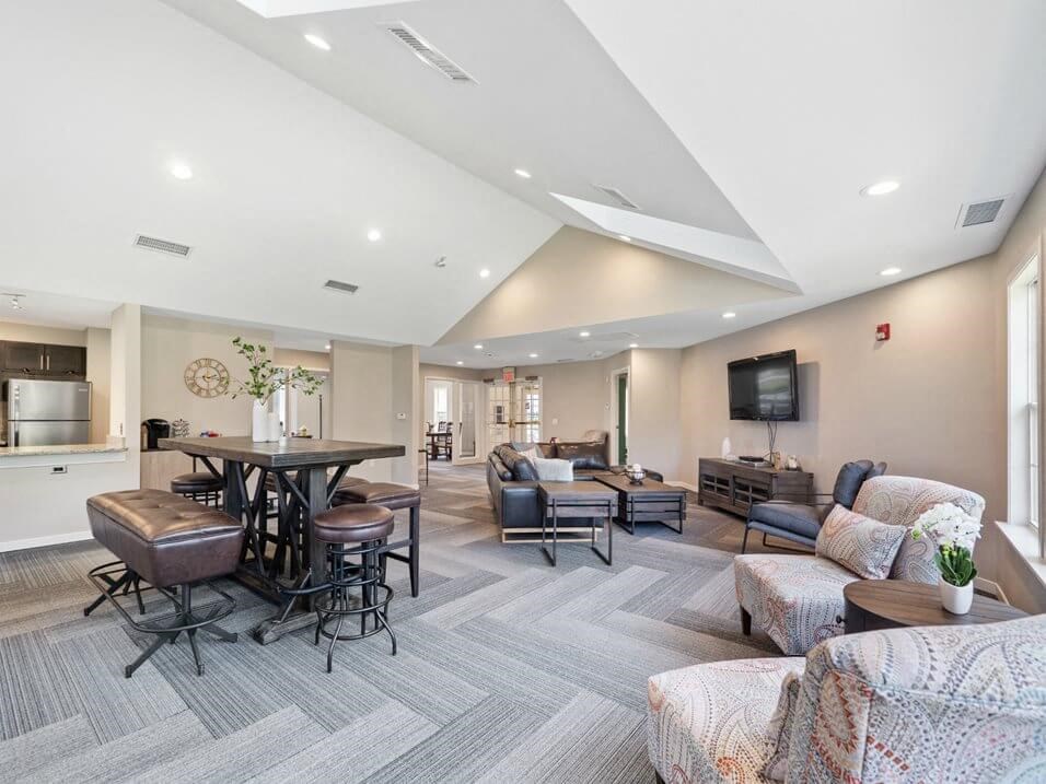 spacious clubhouse at Fenton MI apartments