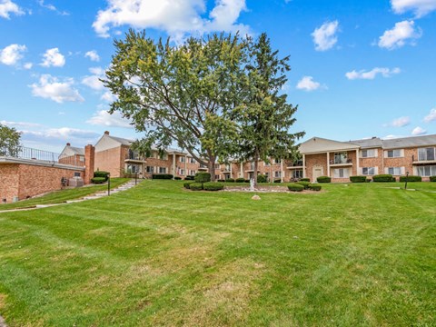 large open grassy space at miller west apartments