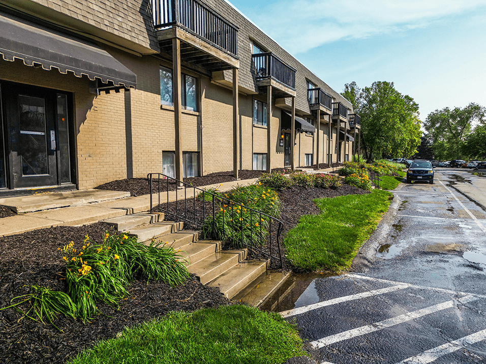 Our apartments offer a parking lot for your car.