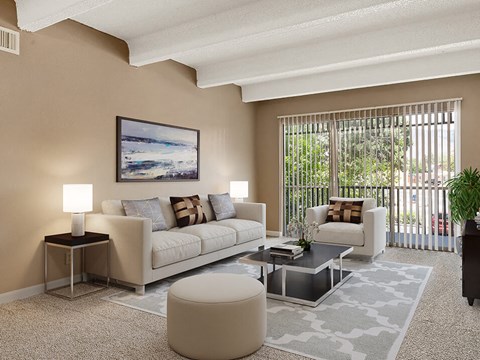 large living room with natural light