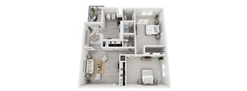 2 Bedroom 1.5 Bath