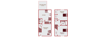 2 Bedroom 1.5 Bathroom