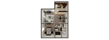 1 bedroom apartment floor plan
