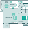 one bedroom one bathroom floor plan sutton