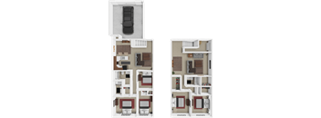 5 bedroom floor plan at redbud twinhomes