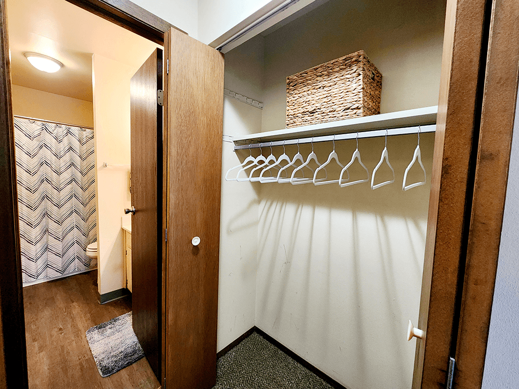 apartment with closet