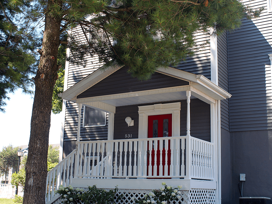 apartment with window coverings
