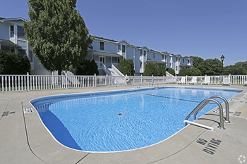 apartment complex with pool