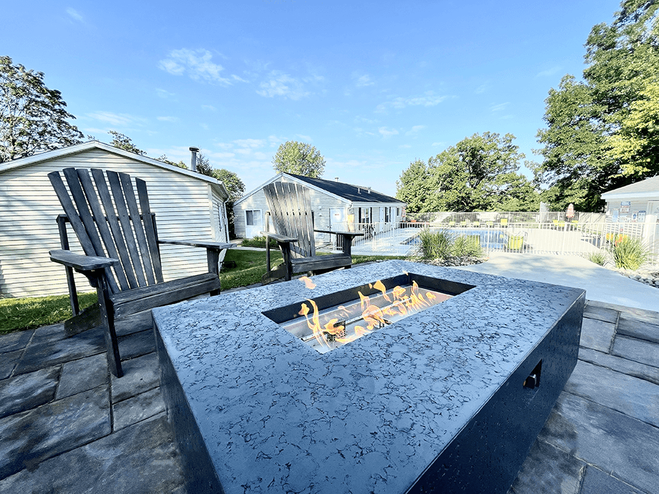 Rolling Pines apartments firepit