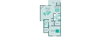 one bedroom apartment floor plan