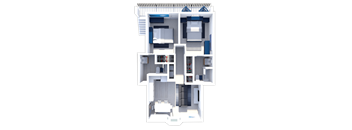 2 bedroom apartment open kitchen