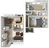 2 bedroom townhome floor plan
