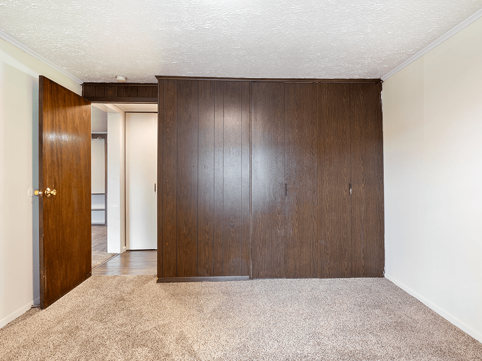 Apartment Bedroom with Big Closet