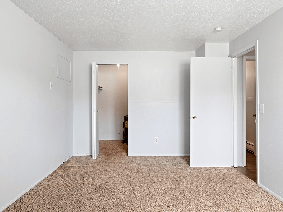walk in closet at apartment