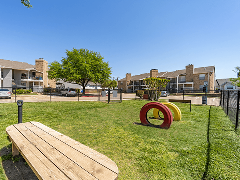 dog park at apartment complex