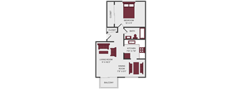 magnolia floor plan at seasons on chelsea apartments