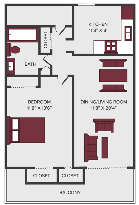 maple leaf floor plan at seasons on chelsea apartments