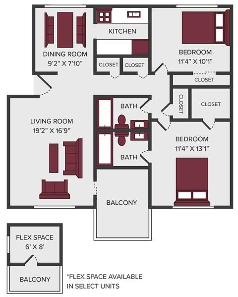mimosa floor plan at seasons on chelsea apartments