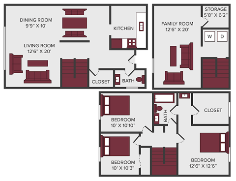 sprucewood floor plan at seasons on chelsea apartments